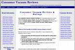Consumer Vacuum Reviews